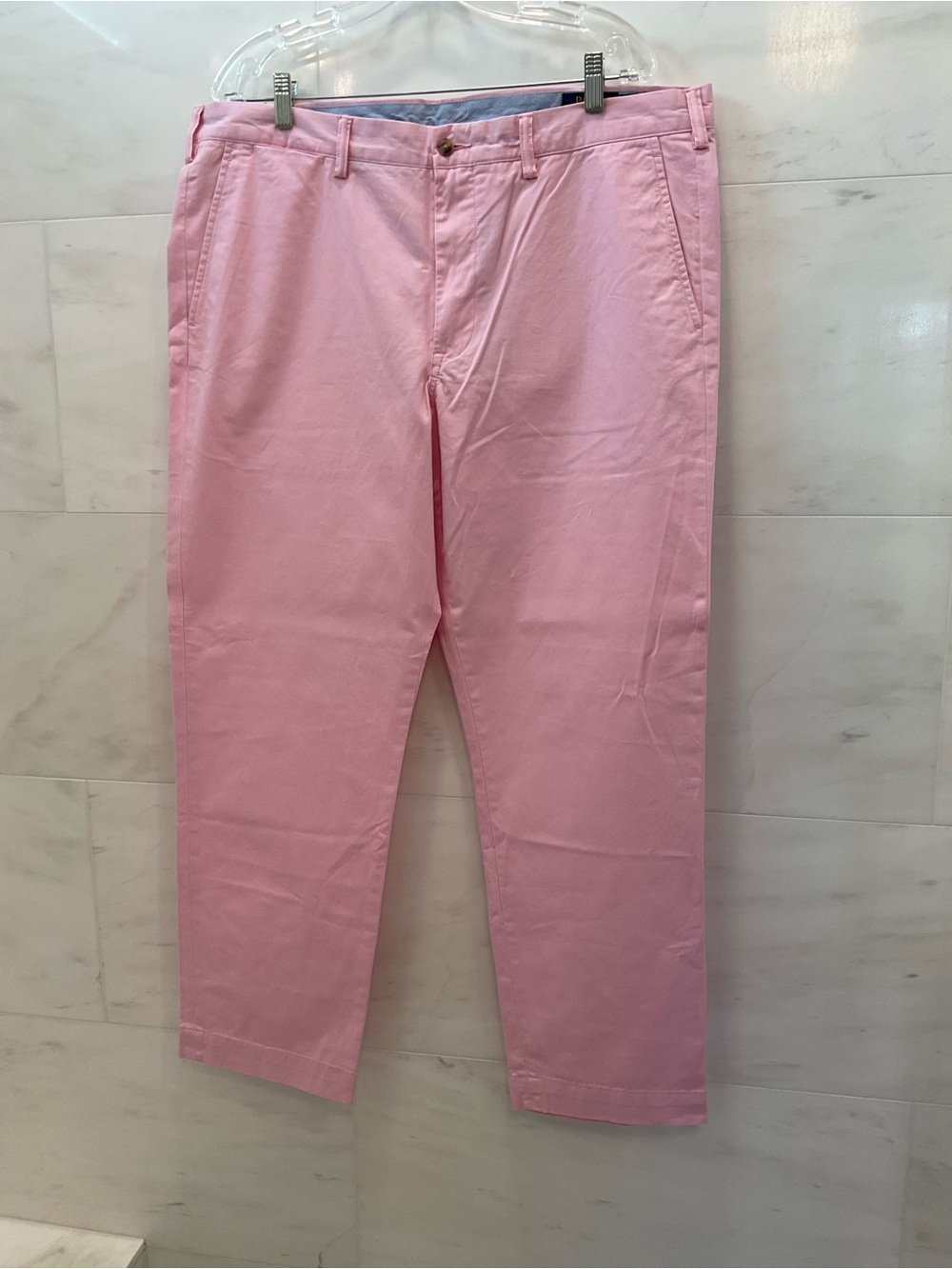 POLO Ralph Lauren CLASSIC PINK Stretch Straight Fit Chino Pants size 38-30 T83